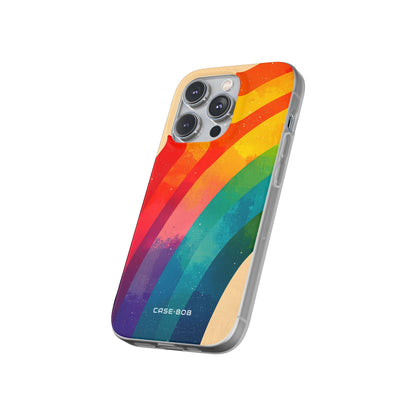 Texturiertes Rainbow Arc iPhone 14 Pro Case - Soft