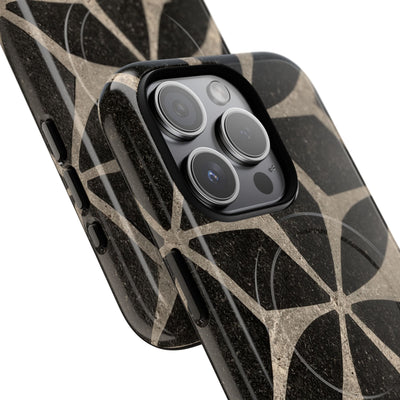 Concrete Mosaic Star · Tough 2.0 Magnetic Phone Case for iPhone · Black