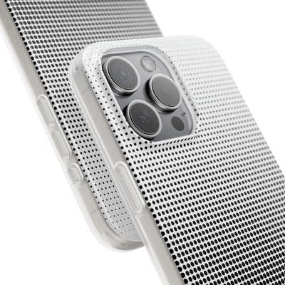 Black Lite Phone Case for iPhone - Obsidian Halftone Flux