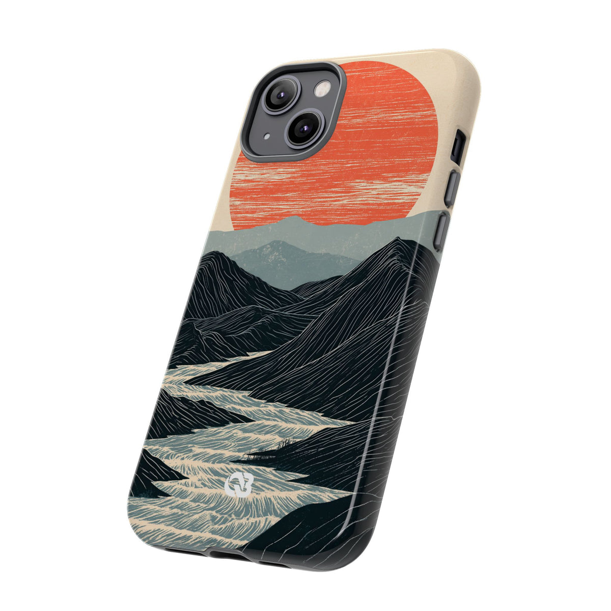 Crimson Ridge Horizon · Tough Phone Case for iPhone · Black
