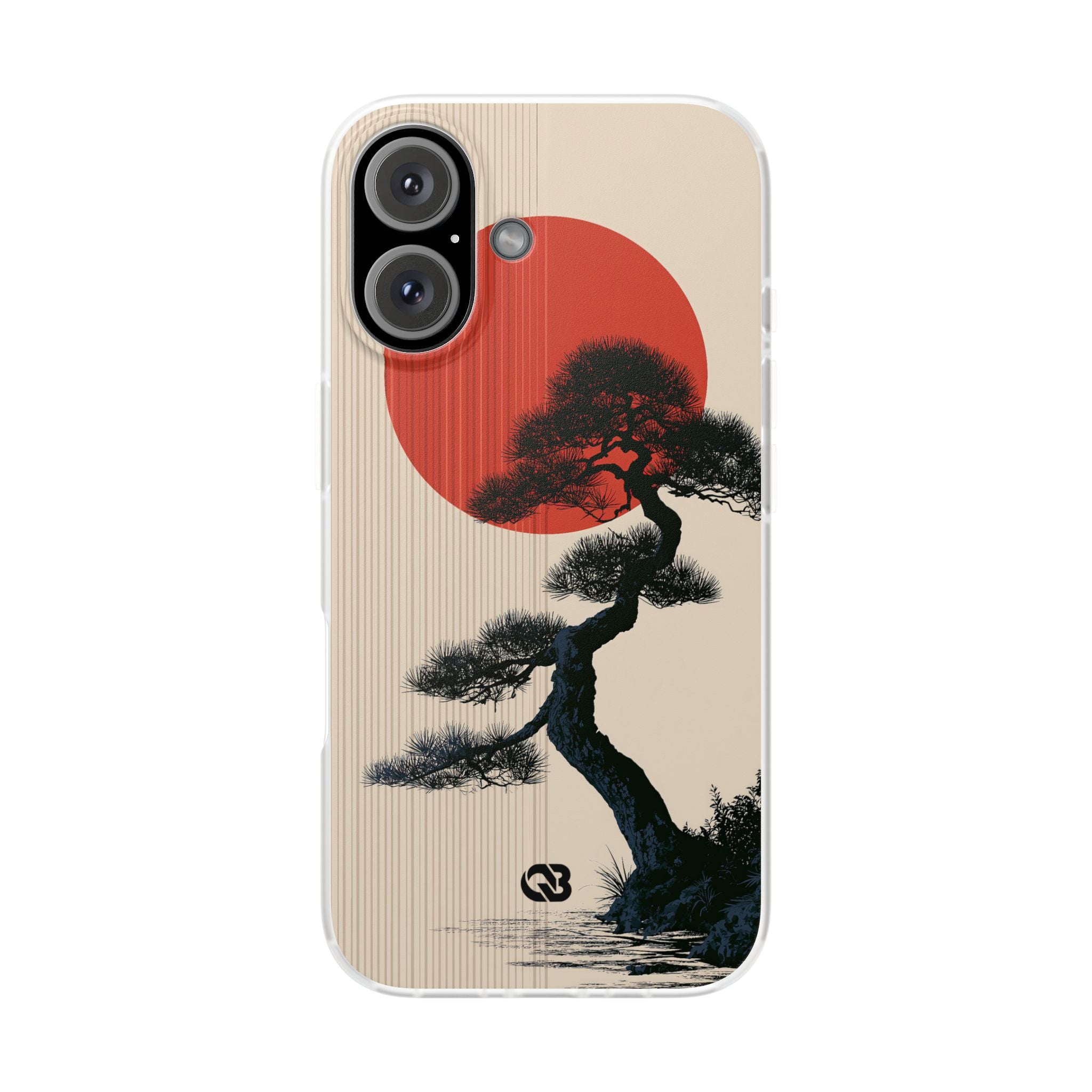 Beige Lite Phone Case for iPhone - Kyoto Crimson Pine