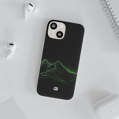 Nordic Mountain Contour · Lite Phone Case for iPhone ·  Black