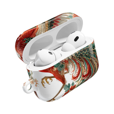 Vermilion Imperial Phoenix · Hard Case for AirPods & AirPods Pro · Red