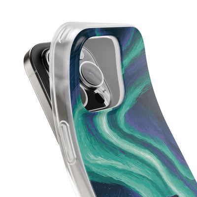 Arctic Aurora Bear · Lite Phone Case for iPhone ·  Teal