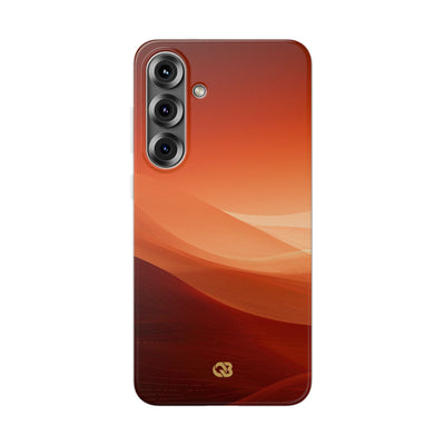 Orange Lite Phone Case for Samsung - Crimson Dune Gradient
