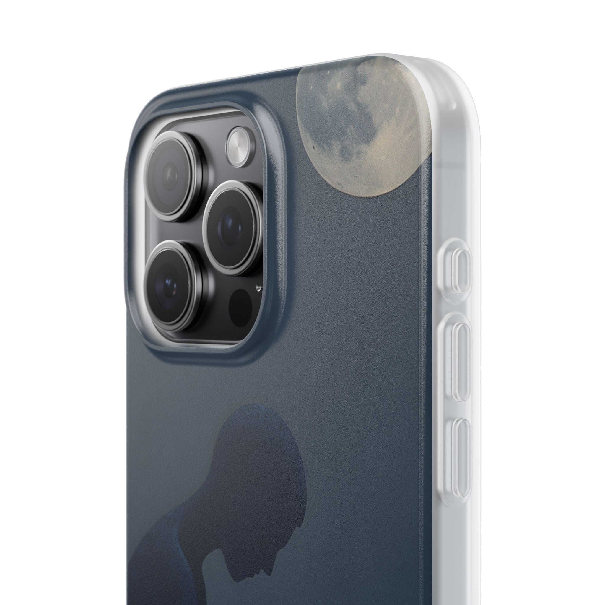 Mondbeschienene Kontemplation iPhone 15 Pro Max Case - Soft