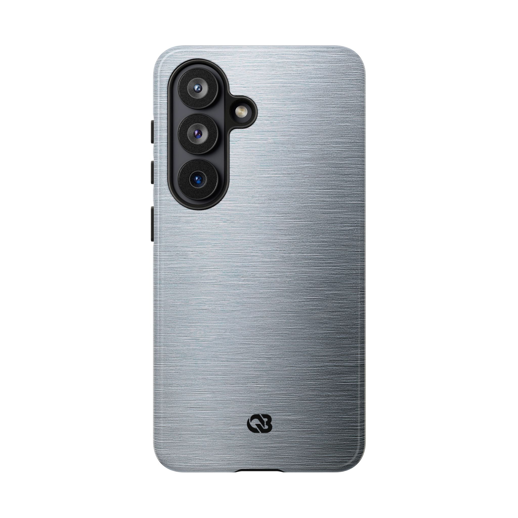 Silver Tough Phone Case for Samsung - Satin Chrome Grain
