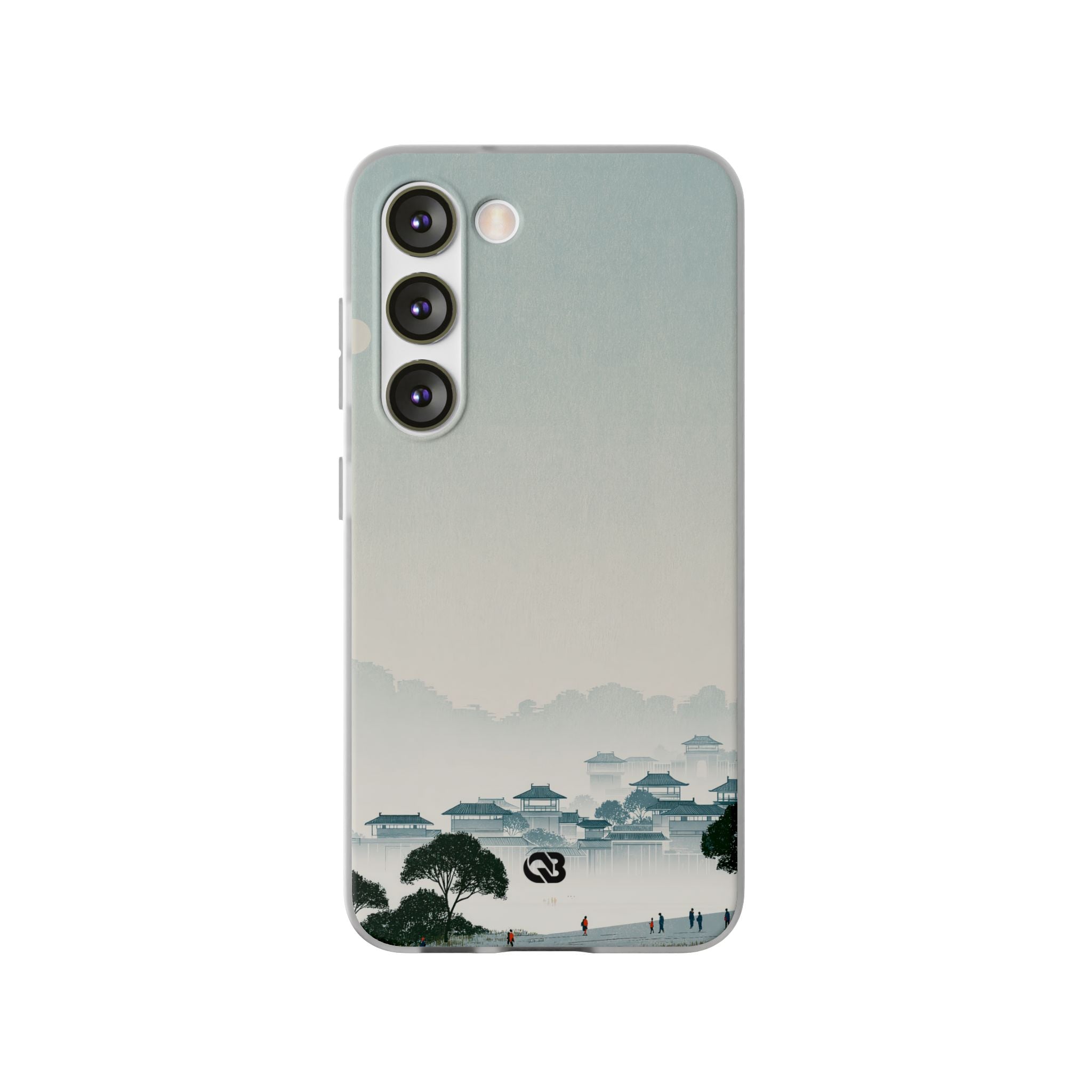 Blue Lite Phone Case for Samsung - Mist Valley Pagoda
