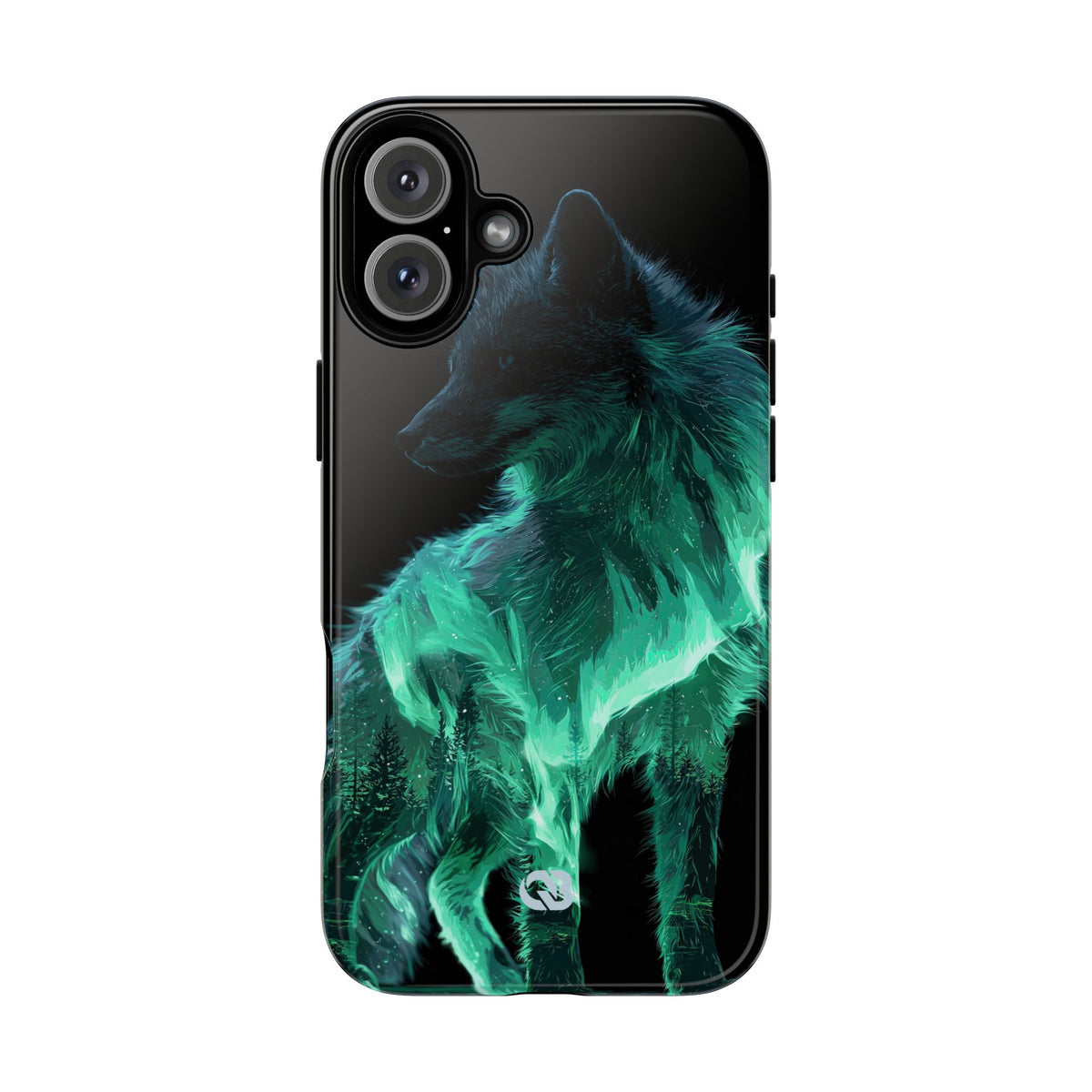 Nordic Aurora Fox · Tough Phone Case for iPhone · Teal