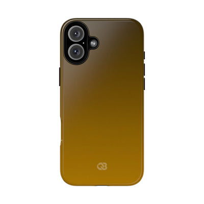 Gold Tough Phone Case for iPhone - Scorched Gold Haze