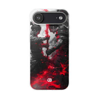 Shattered Crimson Duel · Soft Capa para iPhone