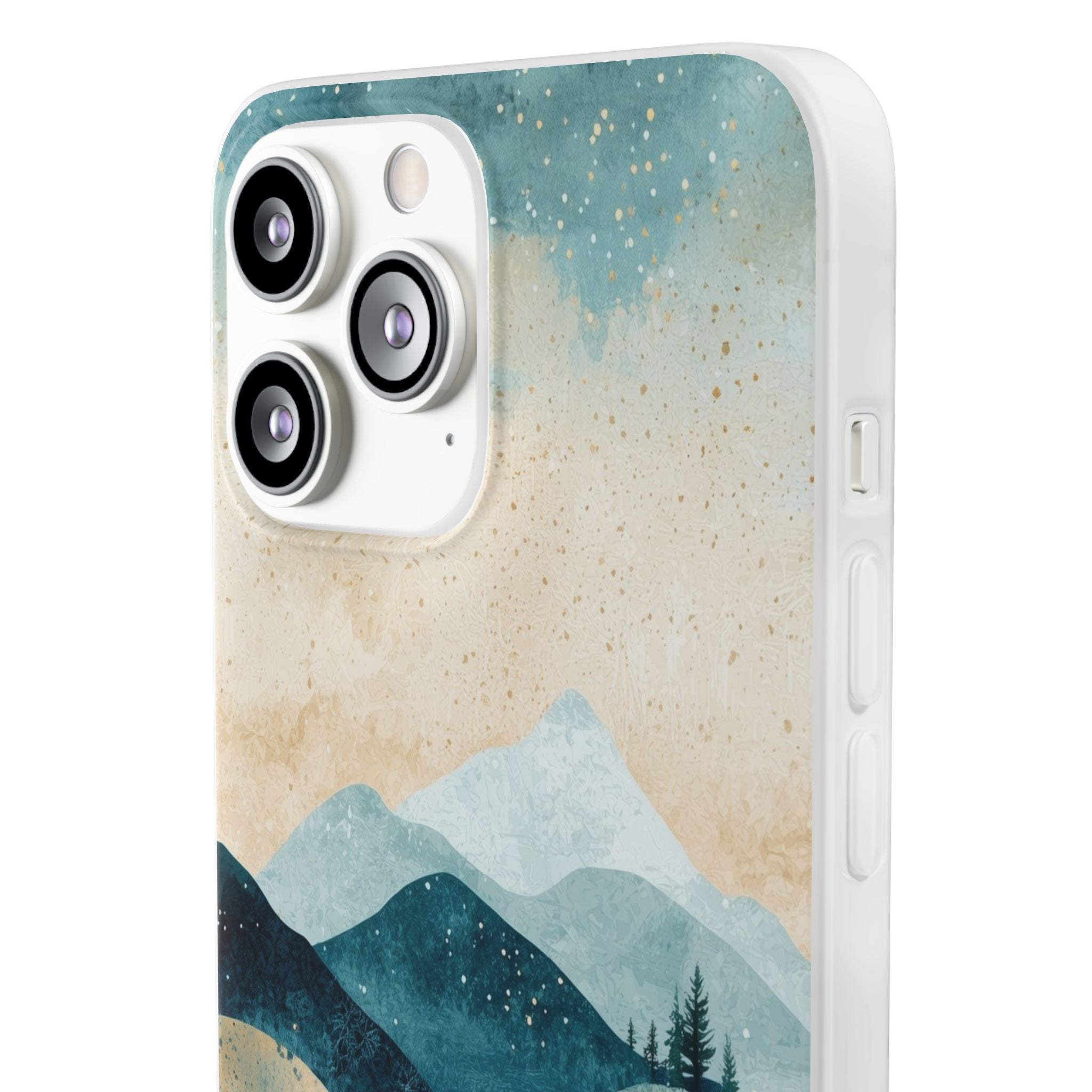 Mondbeschienene Berge iPhone 13 Pro Max - Soft