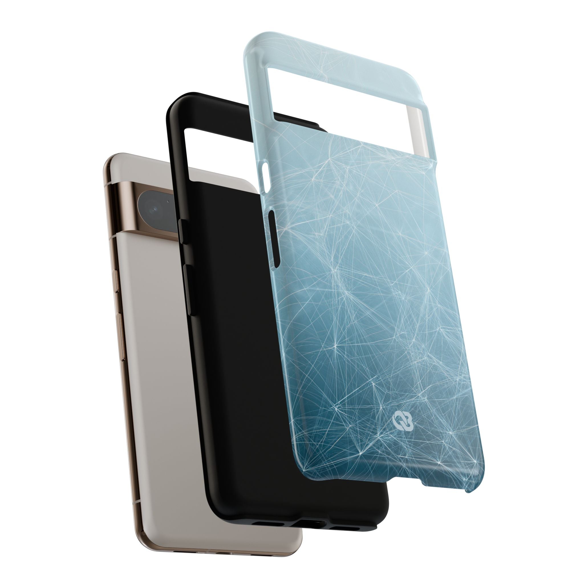 Teal Tough Phone Case for Google Pixel - Arctic Digital Nexus