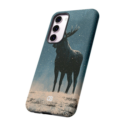 Nordic Boreal Moose · Tough Phone Case for Samsung · Blue