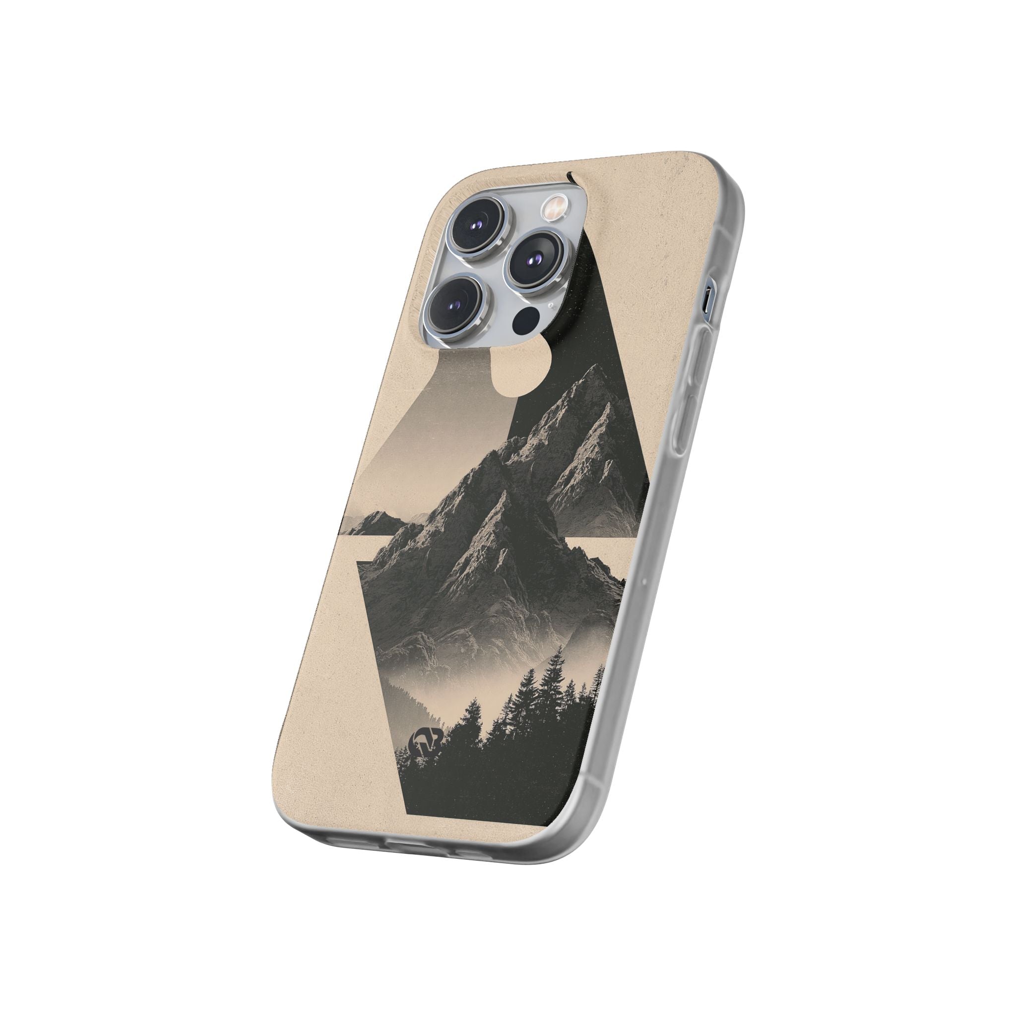 Beige Lite Phone Case for iPhone - Obsidian Summit Parchment