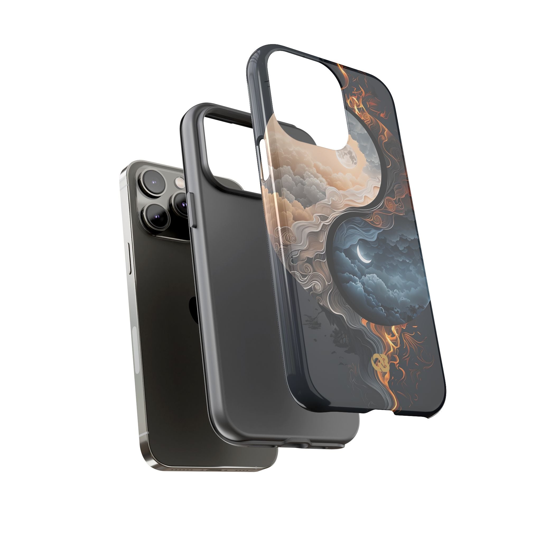 Lunar Fire Balance · Tough Fundas para teléfono para iPhone
