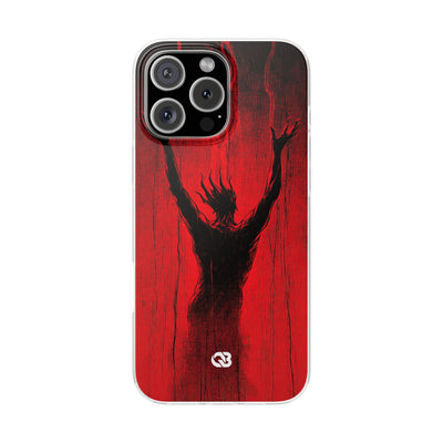 Crimson Shadow Ascent · Soft Custodia per iPhone