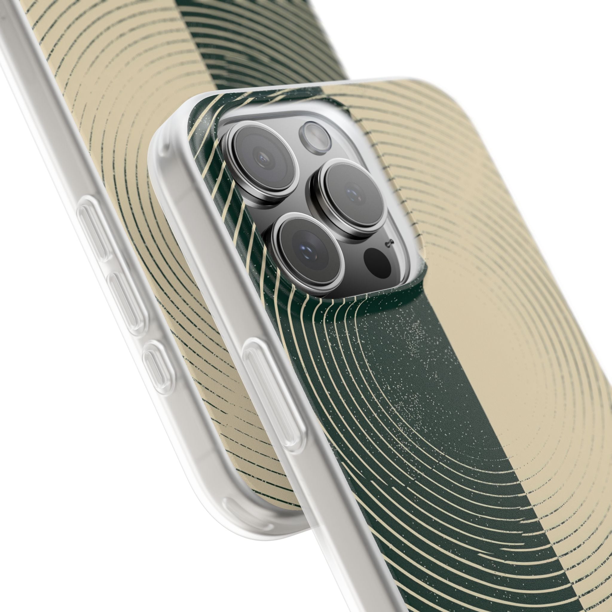 Green Lite Phone Case for iPhone - Evergreen Split Grain