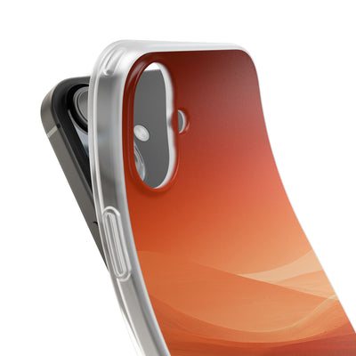 Orange Lite Phone Case for iPhone - Crimson Dune Gradient