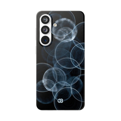 Blue Lite Phone Case for Samsung - Cyan Pulse Ripple