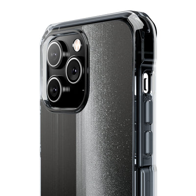 Black Impact MagSafe Phone Case for iPhone - Brutalist Pixel Monolith