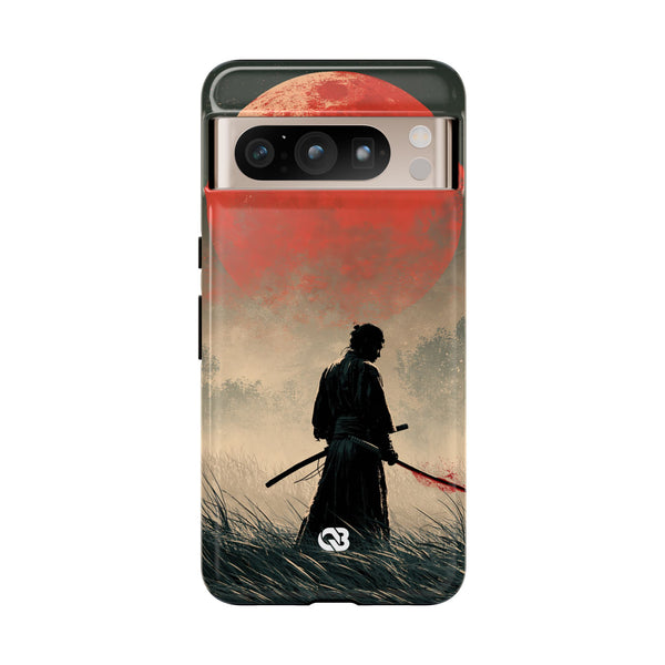 Crimson Moon Ronin · Tough Phone Case for Pixel ·  Red