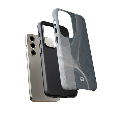 Grey Tough Phone Case for Samsung - Slate Mesh Horizon