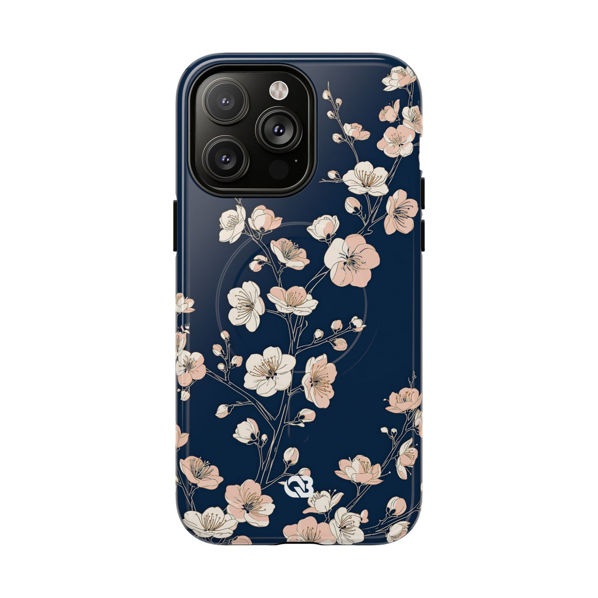 Midnight Plum Blossom · Tough 2.0 Magnetic Phone Case for iPhone · Blue