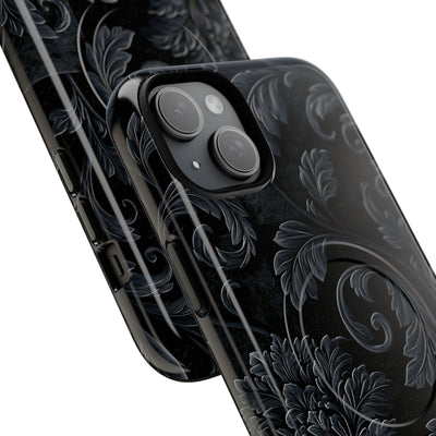 Obsidian Damask · Tough 2.0 Magnetic Phone Case for iPhone · Black