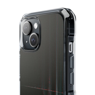 Black Impact MagSafe Phone Case for iPhone - Corrupted Data Stream