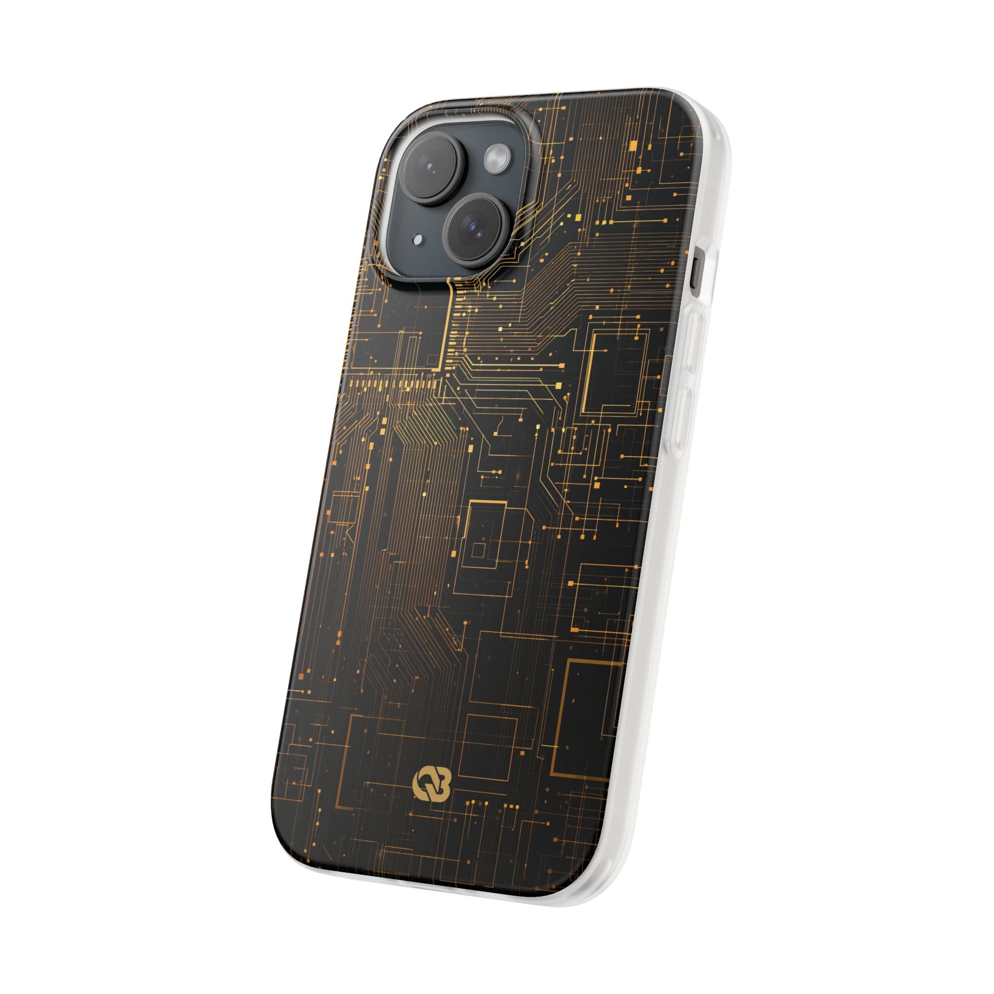 Gold Lite Phone Case for iPhone - Amber Core Mainframe