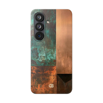 Teal Lite Phone Case for Samsung - Verdigris Copper Slab