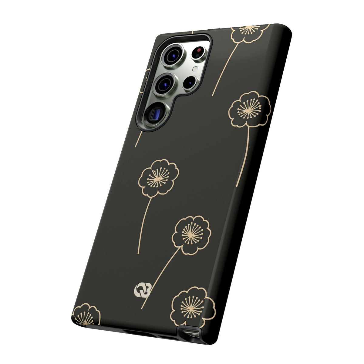 Nocturne Bloom Contours · Tough Phone Case for Samsung · Black