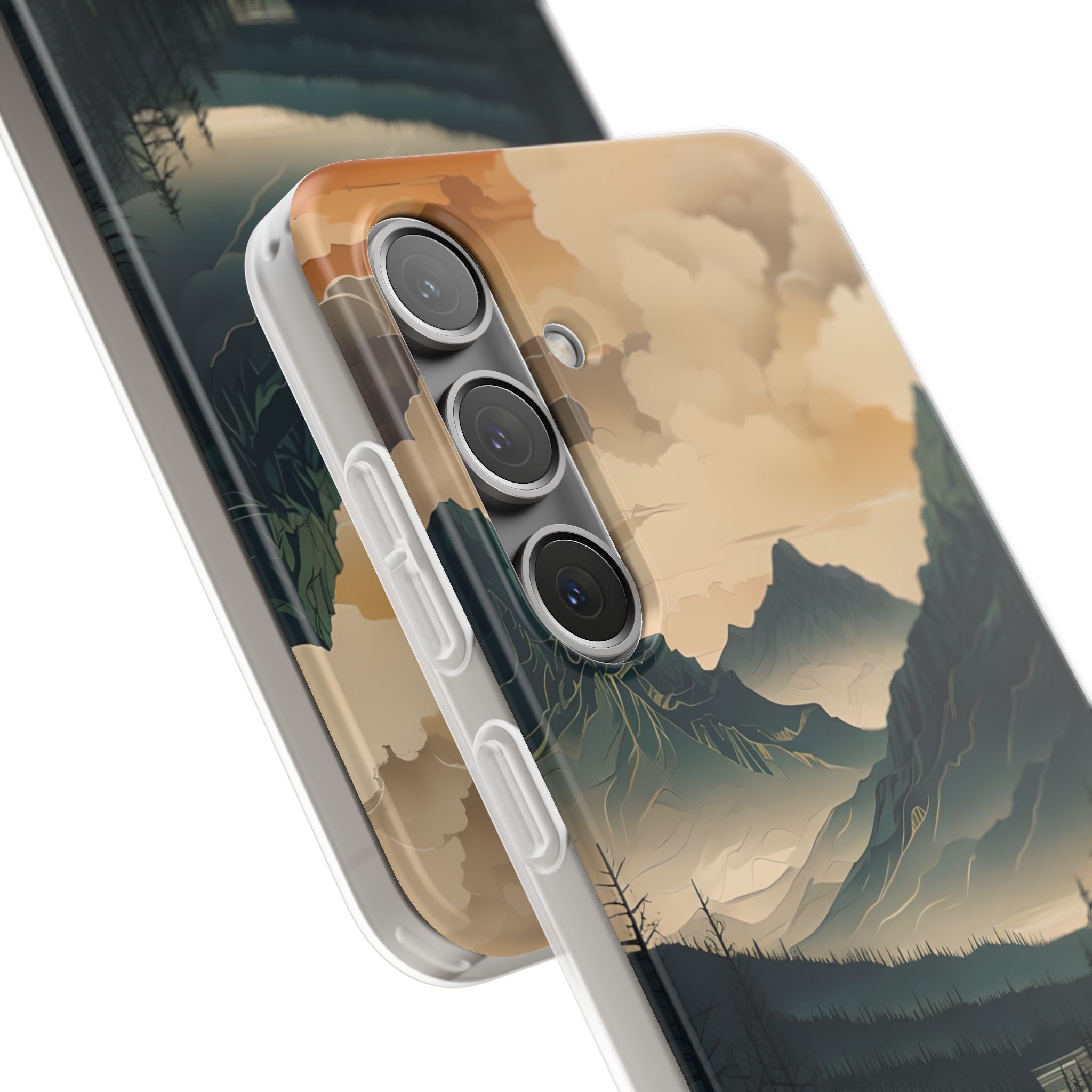 Summit River Dusk · Soft Phone Case for Samsung