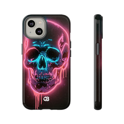 Neon Drip Skull · Tough Phone Case for iPhone · Black