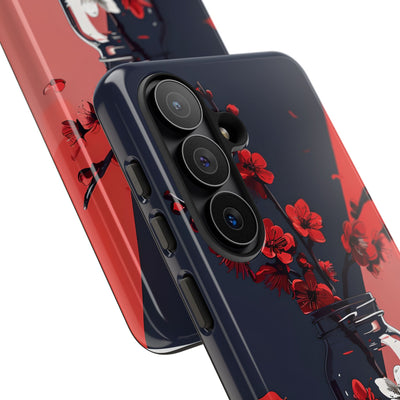 Crimson Blossom Jar · Tough Telefoncover til Samsung