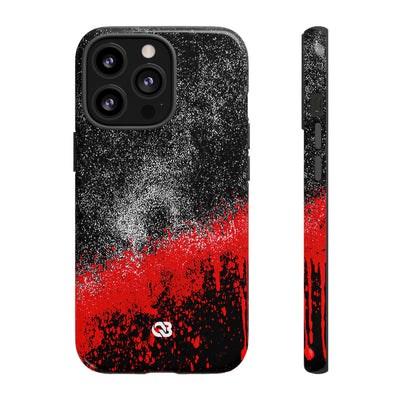Crimson Noir Drip · Tough Phone Case for iPhone · Black