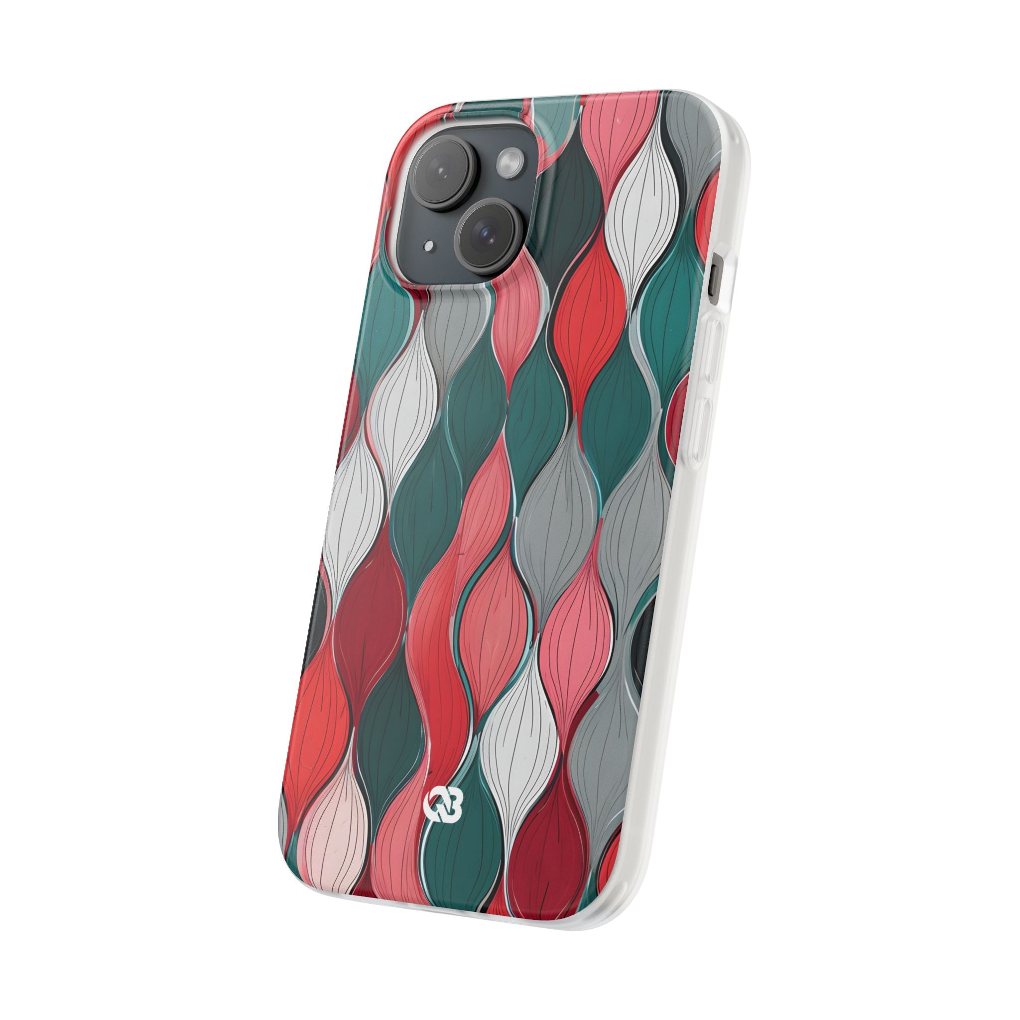 Slate Rose Ripple · Soft Phone Case for iPhone