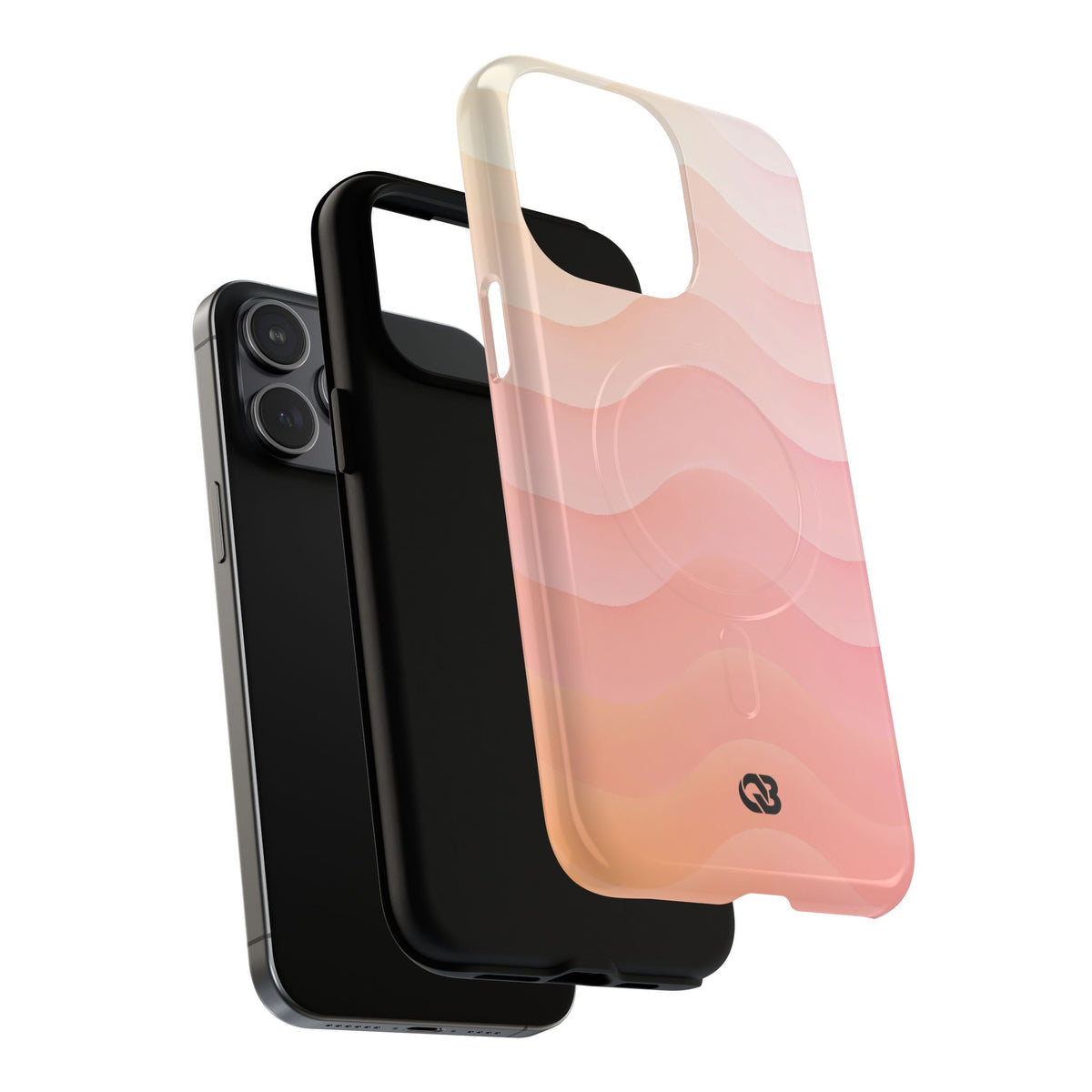 Blush Horizon Waves · Tough 2.0 Magnetic Phone Case for iPhone · Pink