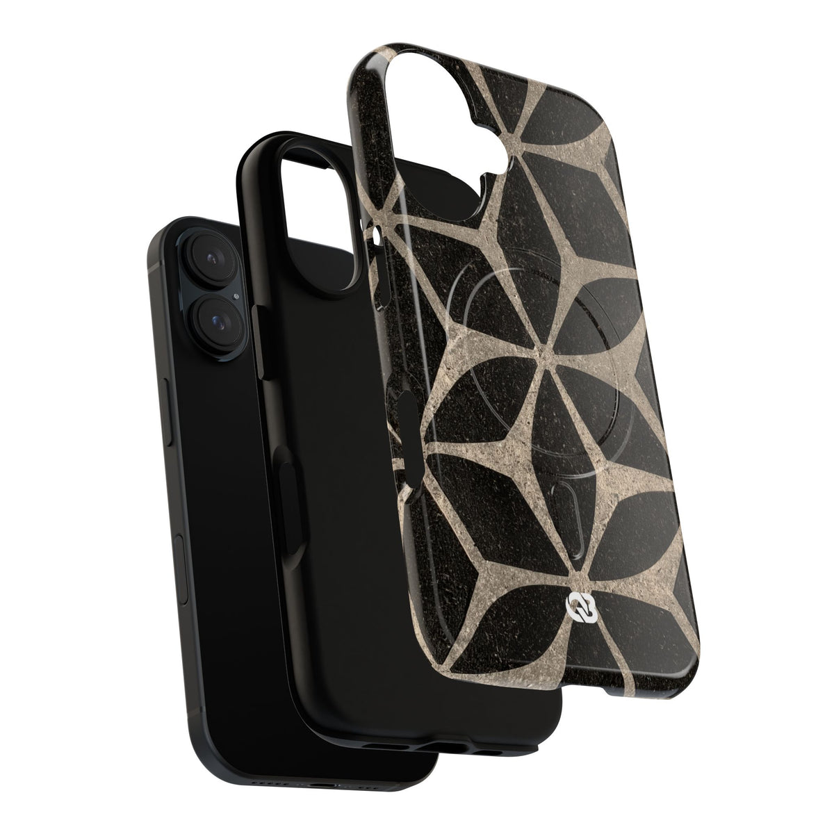 Concrete Mosaic Star · Tough 2.0 Magnetic Phone Case for iPhone · Black