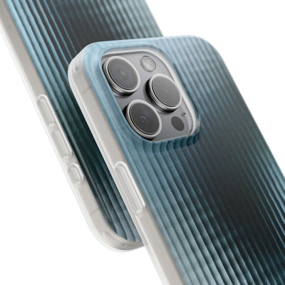 Blue Lite Phone Case for iPhone - Glacial Reeded Glass