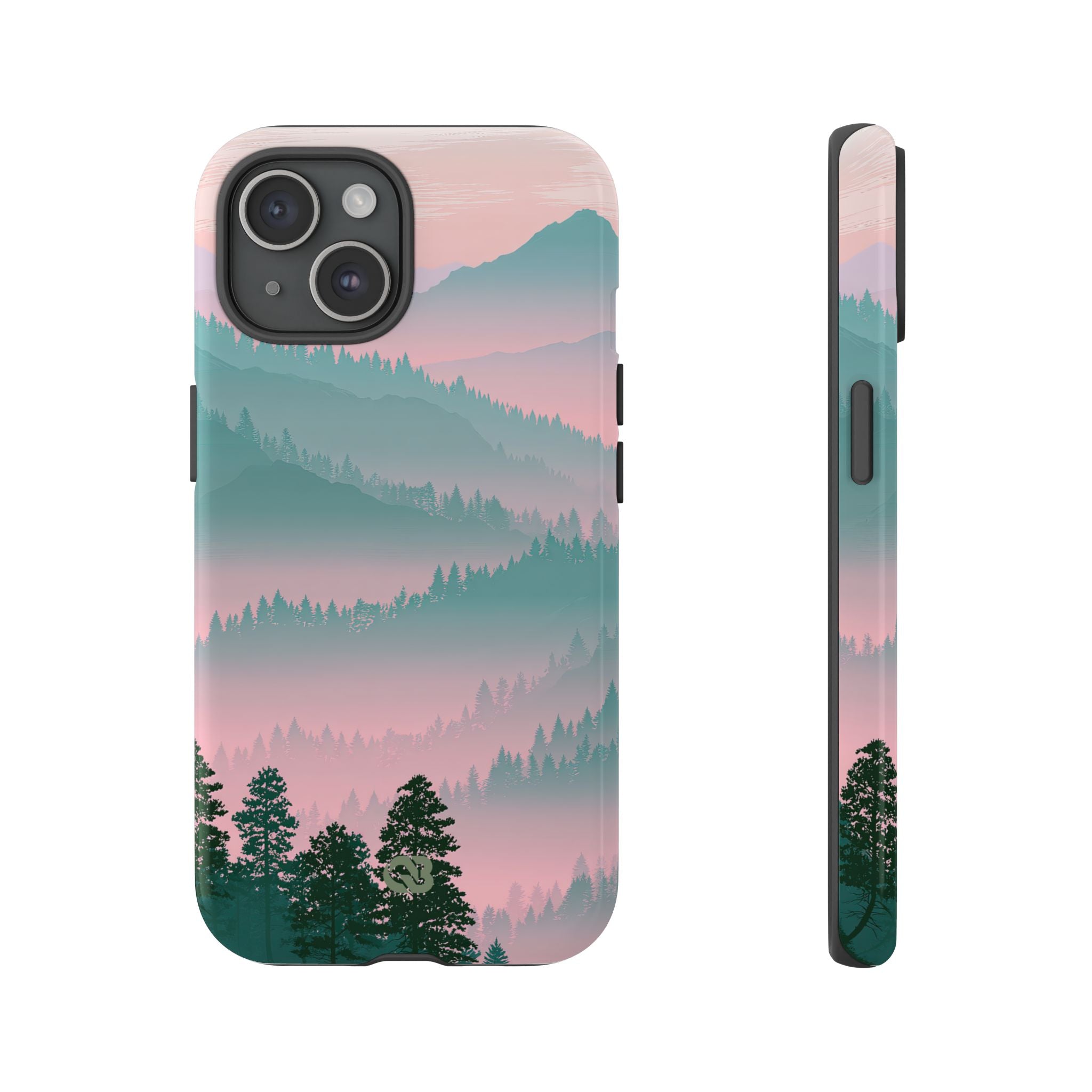Teal Tough Phone Case for iPhone - Alpine Mist Teal