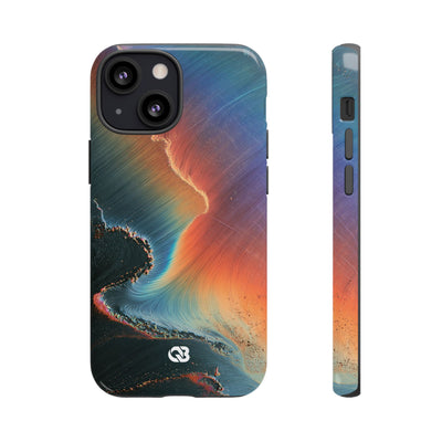 Prismatic Aura Shift · Tough Phone Case for iPhone · Blue