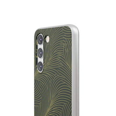 Green Lite Phone Case for Samsung - Dark Olive Plume