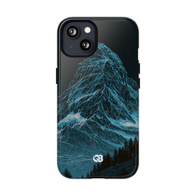 Glacial Alpine Peak · Tough 2.0 Magnetic Phone Case for iPhone · Blue
