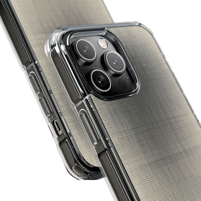 Beige Impact MagSafe Phone Case for iPhone - Carbon Screen Grid