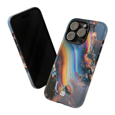 Prismatic Aura Flow · Tough Phone Case for iPhone · Blue
