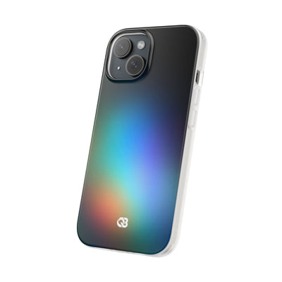Black Lite Phone Case for iPhone - Electric Prism Grain