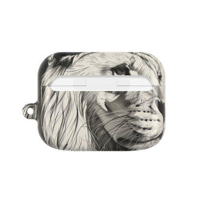 Lion Whisper Gray - AirPods Case