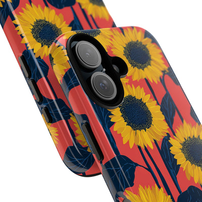 Solar Navy Bloom · Tough Phone Case for iPhone